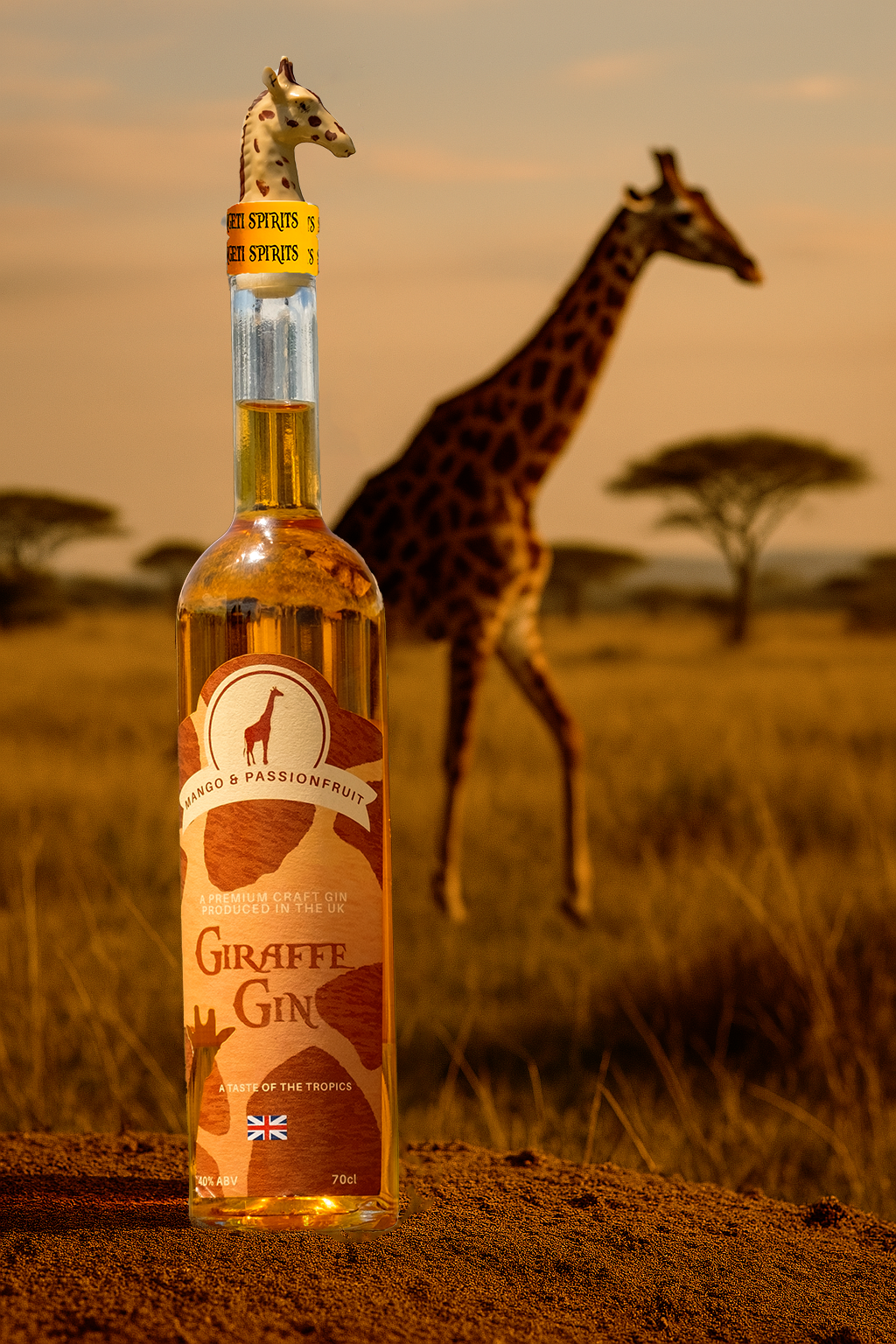 Ginebra Giraffe Mango y Maracuyá 70cl 40%
